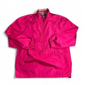 Bushwacker Women's Pink Lightweight Silk Blend 1/2-Zip Jacket Size XL Outdoor